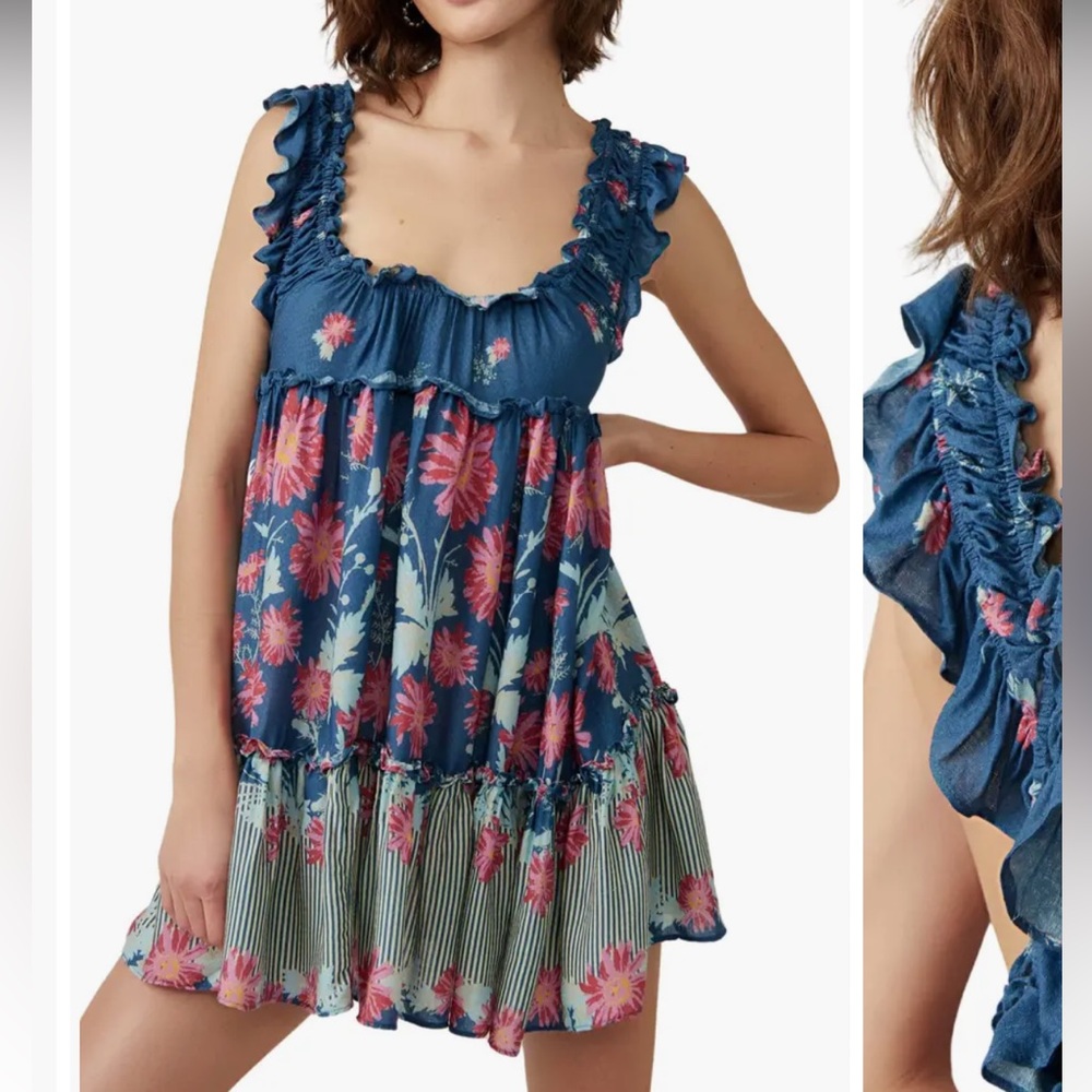 Brand new free people bali wild daisy slip dress!!